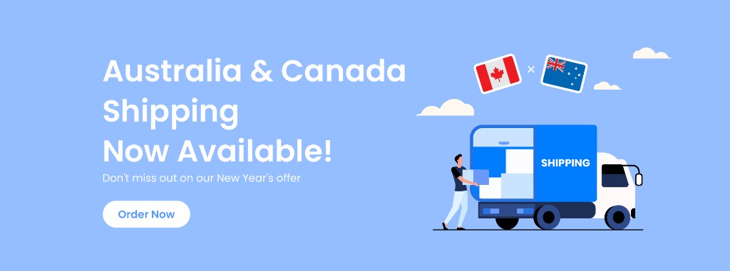 International shipping now available